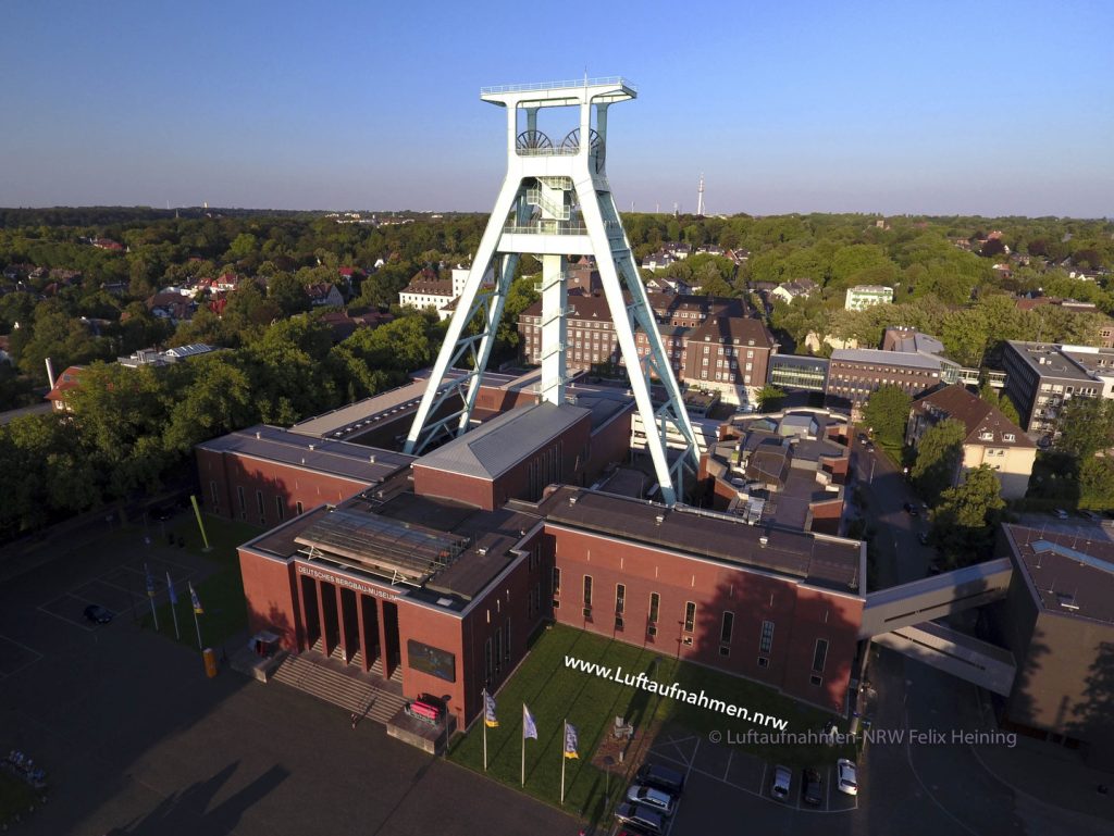 Luftaufnahme des Deutschen Bergbau-Museums in Bochum