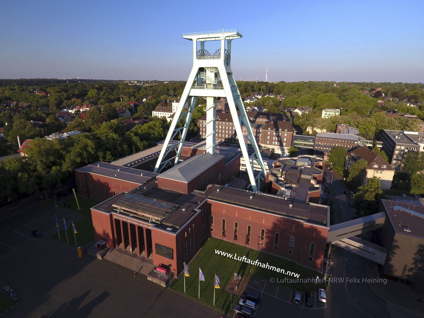 Luftaufnahme des Deutschen Bergbau-Museums in Bochum