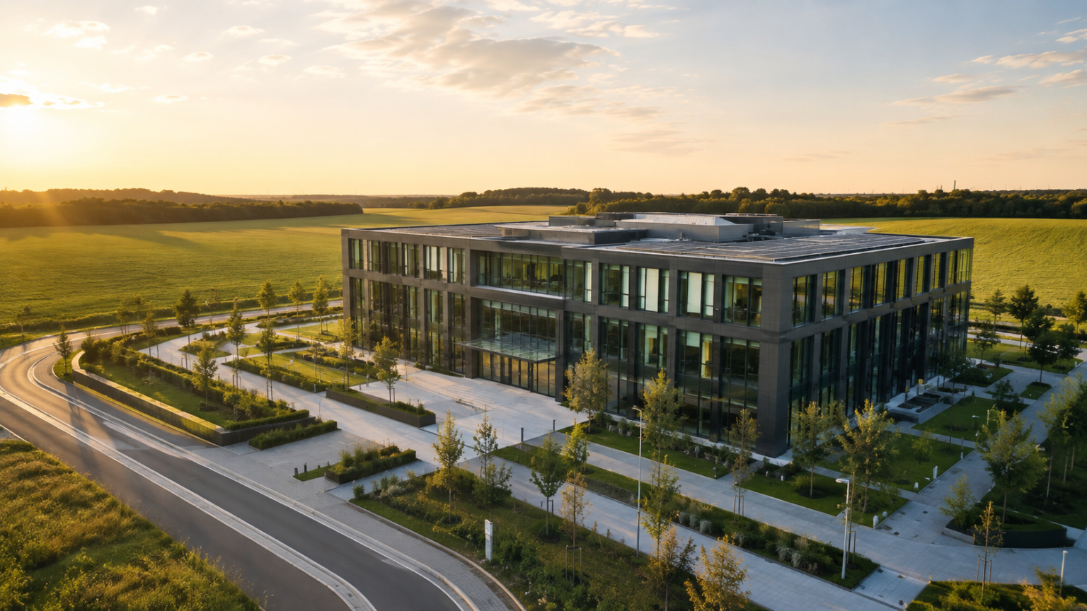 Moderne Architektur aus der Luft – professionelle Drohnenfotografie in NRW